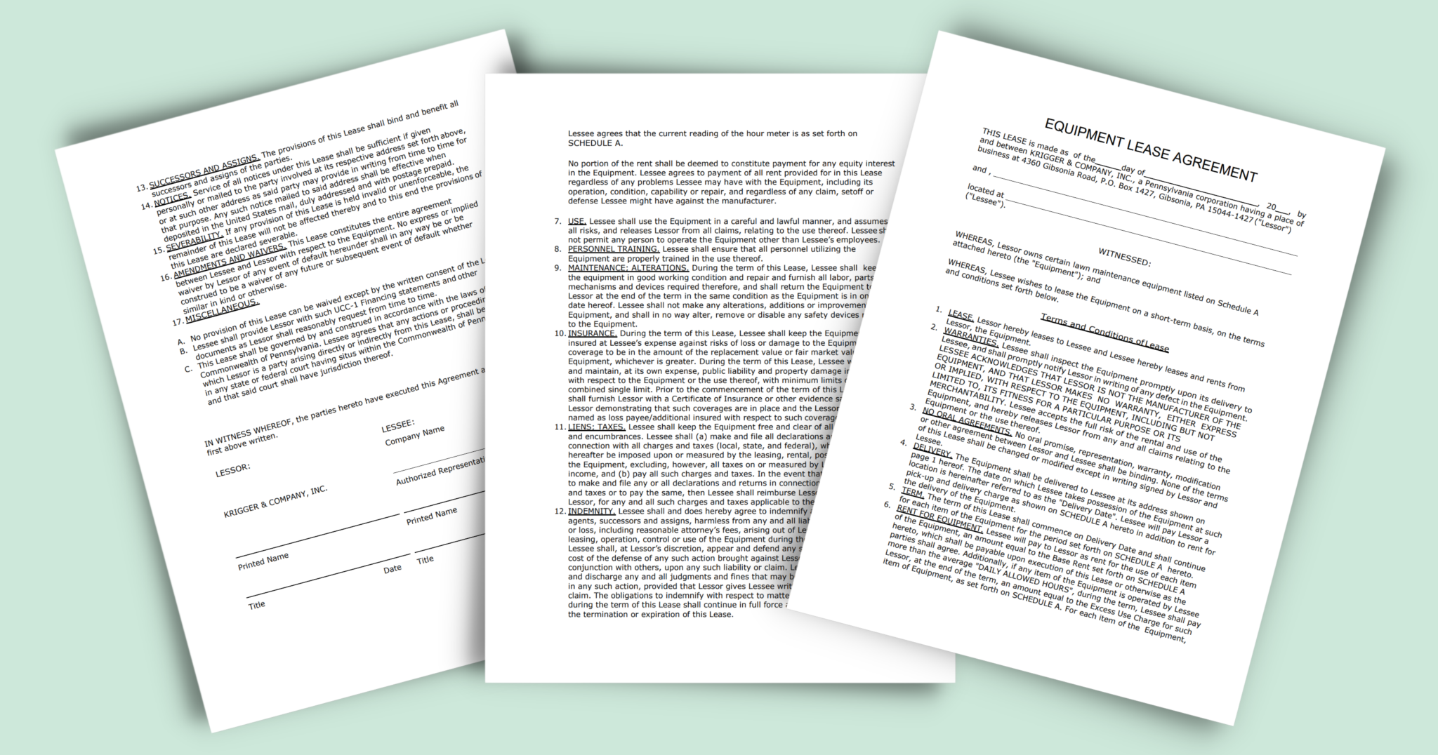 What Is an Equipment Leasing Agreement? Heartland Financial Group